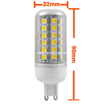 Novo AC100-240V 8W G9 48 5050 SMD Lâmpada de lâmpada de milho